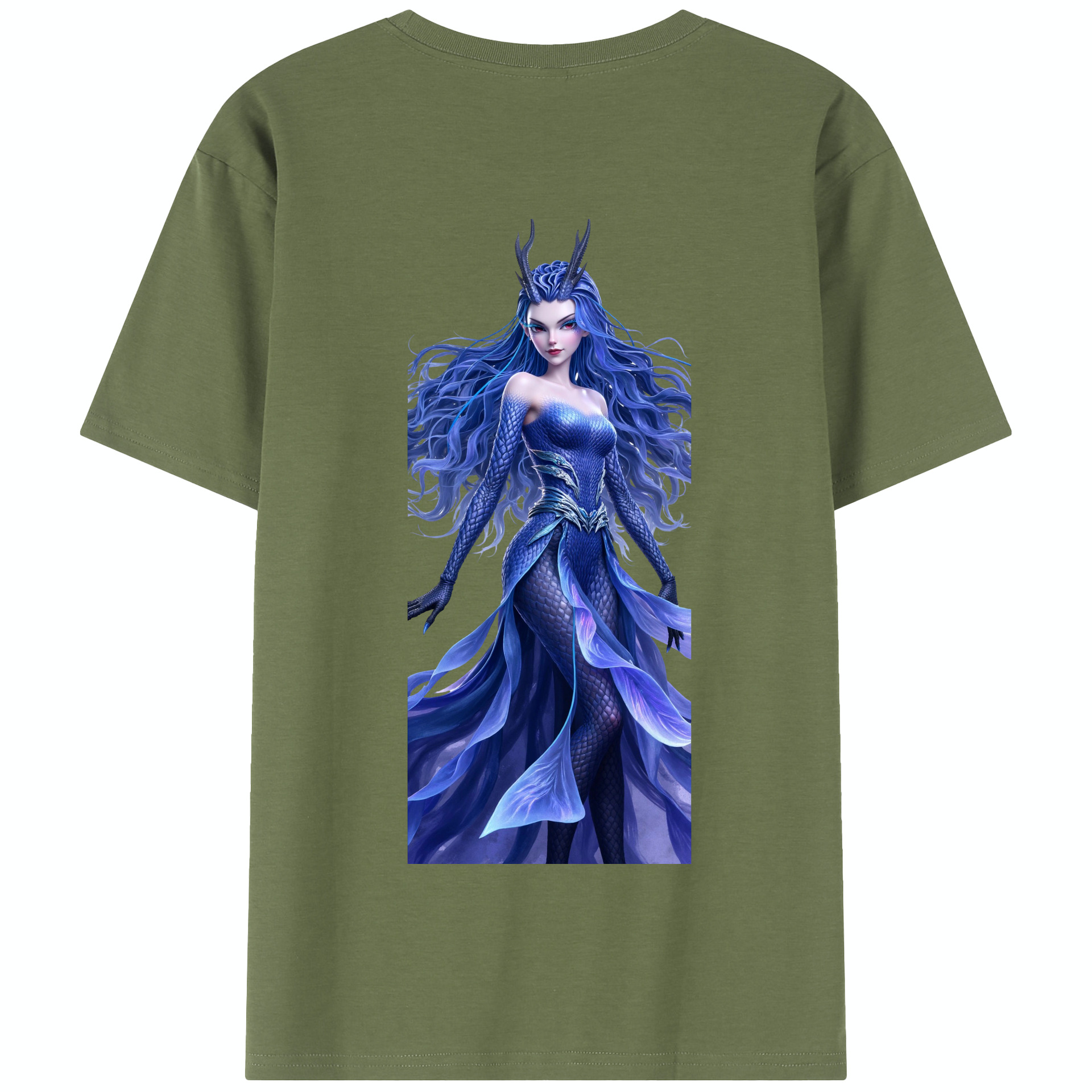 （画像用） Ne Zha 2 ナタ 魔童の大暴れ 綿100％半袖Tシャツ（背面プリント）